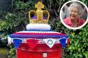 A post box in Whalley has been 'yarn-bombed' for the Queen's Platinum Jubilee. (Photo: Zoie Carter-Ingham)