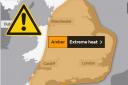 The Met Office amber warning for extreme heat comes into place on Sunday