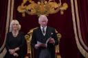 King Charles III and the Queen during the Accession Council at St James's Palace, London.