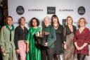 Some of the chefs at the 2022 SquareMeal awards. (L-R( Abby Lee, Jane Alty, Asma Khan, Lisa Goodwin-Allen, Marguerite Keogh, Elizabeth Haigh, Sally Abé.