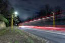 Average speed camera at night