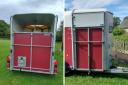 The red Ifor Williams trailer that was taken from Tockholes Road