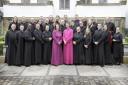 Bishop Philip and Bishop Jill, at centre of front row, with this year’s group of ordinands plus the Dean of Blackburn