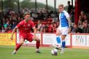 Sam Szmodics in action for Blackburn Rovers at Accrington Stanley