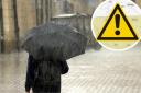 A yellow weather warning for rain is in place across parts of Lancashire