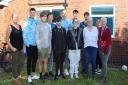 Sam Barnes was joined by 2023 recruits, Leopold Wahlstedt and striker Semir Telalovic, as they visited one of Nightsafe’s safe housing locations in Darwen
