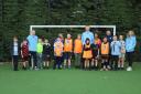 Blackburn Rovers players Scott Wharton and Sondre Tronstad visited a junior club at Darwen Youth Centre