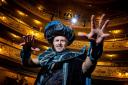Tom Lister as Abanazar in Aladdin at Blackpool Grand Theatre