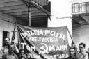 International Brigade volunteers pictured in Barcelona in September 1936