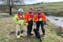 Lancashire Fire and Rescue and Mikey the dog