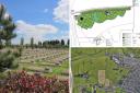 The public are invited to discuss proposals for a new smaller cemetery on disused farmland just outside Blackburn. Image shows a similar type of peace garden and cemetery landscape.