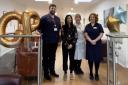 Christopher Valetine-Burrows, clinical services director, Dr Nazneen Begum, new GP, Cheryl Hesketh, healthcare assistant, Kirsty Fildes, outpatient clinical services manager