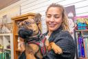 Bleakholt president Gemma Atkinson attends the grand opening of its new charity shop in Rawtenstall
