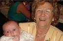 Peggy Clement with her great granddaughter Olivia