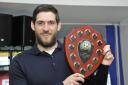 Danny Graham with his award