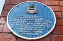 HISTORY: A blue plaque on Radio Lancashire building, Darwen St, Blackburn, commemorates textiles riots