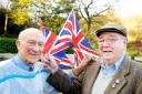 PROUD: Bob Holdsworth and Des Owen will cheer on the Duke of Lancaster soldiers next week