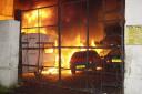BLAZE Firefighters at Burnley Car Dismantlers