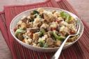 TRY VEGGIE This tofu and chestnut risotto is a great dish to sample