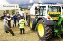 ADVICE Police officers talking to the farming community about precautions that they can take