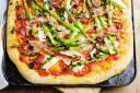 Recipie: British Asparagus, Ricotta & Pancetta Pizza