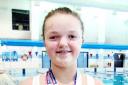 Winning Bobcats swimmer Katie Rilett-Young.
