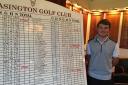 CHAMPION: The winner of the gross competition at Pleasington’s Junior Open was Daniel Croft