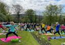 yoga in Whittaker Park May 2024