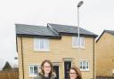 Ribble Valley Borough Council housing strategy officer Rachael Stott (left) and Rachel Richardson, neighbourhood specialist at affordable homes provider Onward Homes, at the Rose Gardens development in Clitheroe