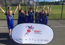 St Paul’s Feniscowles lift the trophy after winning the Blackburn with Darwen High 5s Netball competition to reach the Lancashire School Games finals