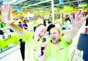 SINGING SENSATION: Andy O-Donnell and John Sedgwick are still singing in the aisles at Asda ahead of their Xtra Factor appearance