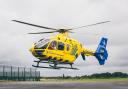 Collision: A road has been closed and the North West Air Ambulance Called into action