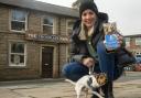 Gemma Atkinson with rescue dog, Pickle