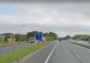 Why was part of the M65 closed on Sunday night?