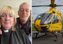 Dave Jackson was saved by the North West Air Ambulance charity.