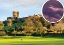 A 'ghost' was caught on camera at Clitheroe Castle