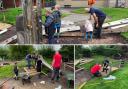 The PTA from St Mary's RC Primary School, Osbaldeston, renovated the school's play area suring the summer holidays