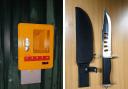 Zombie knife seized and defib stolen during busy weekend for police