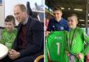 Grieving East Lancs schoolboy meets football hero thanks to Prince William