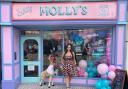 Molly Robbins outside her new cake shop in Rawtenstall