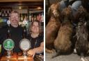 Welcoming landlords Iain and Joanne Taylor and dogs love The Black Bull