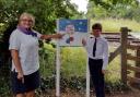 9-year-old school boy designs railway safety sign to keep pedestrians safe