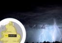 The Met Office has issued a yellow weather warning for thunderstorms