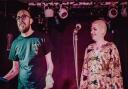 Will Stevenson and Micky Violet, from spoken word platform, Switchblade Society. Photo: Bryan Dunne