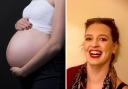 Generic image of a pregnant woman. Right is Michelle Bromley-Hesketh, founder of Snowdrop Doula