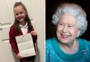 Ella Woods and Queen Elizabeth II