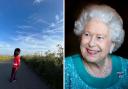 Edward Almond and Queen Elizabeth II