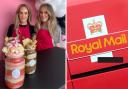 Left: Lauren Sinclair and Rachel Finch, owners of Finch Bakery | Right: A Royal Mail van