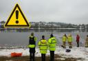 Police and fire service at Foulridge Reservoir