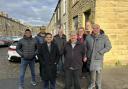 David Gallear, front right, with Pendle Council leader Nadeem Ahmed, front left, is a new Councillor